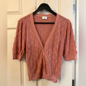💗Women’s Wilfred Blush Pointelle Cardigan Size Medium 💗